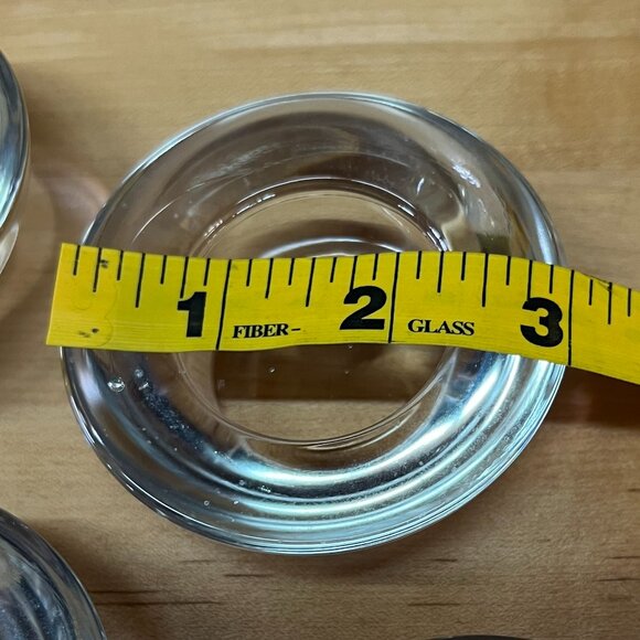 Lot of 12 IKEA Clear Glass Votive Tealight Candleholders, 3" x 1.5" - Picture 3 of 5